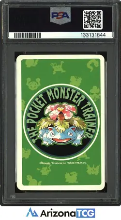 Pokemon 1996 Bulbasaur 001 Ace Diamonds Green Playing Card Japanese PSA 10 - Image 2