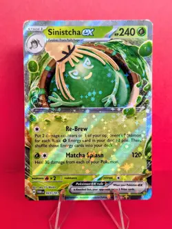 Pokemon TCG Twilight Masquerade Sinistcha ex 23/167 Double Rare SP - Image 1