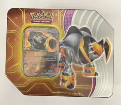 Pokemon Paradox Destinies Iron Boulder ex Sealed Tin - Image 1