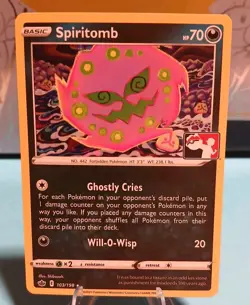 Spiritomb 103/198 Holo Prize Pack Series Pokemon Play! Mint Condition - Image 4