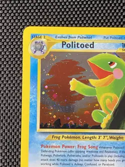 Politoed 8/75 Swirl Holo Rare - Pokemon - Neo Discovery Unlimited LP+ - Image 3
