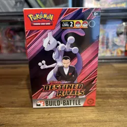 New Sealed Pokemon TCG DESTINED RIVALS Build and Battle Box - 4x Booster Packs! - Image 1