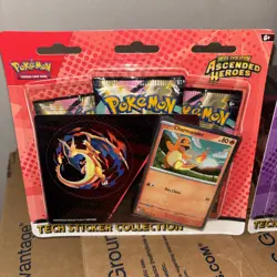 Pokemon Mega Evolution: Ascended Heroes Tech Sticker Pack Charmander Gastly - Image 2