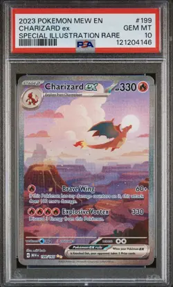 2023 Pokemon S&V 151 Charizard EX 199 /165 Full Art Graded PSA 10 Gem Mint SIR - Image 1