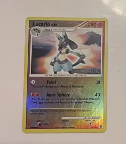 Pokemon TCG 2007 Lucario Reverse Holo Rare Diamond and Pearl 6/130 Stamped - Image 1