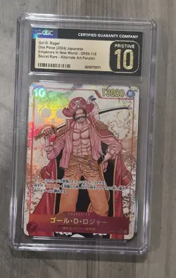One Piece Gol.D.Roger (Alternate Art) OP09-118 CGC Pristine 10 - Image 1