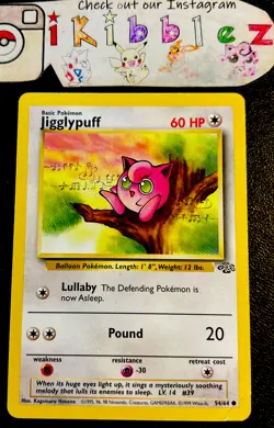 Jigglypuff 54/64 MP Jungle Pokemon Card! - Image 1