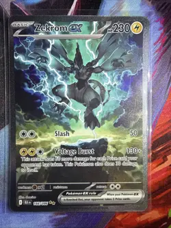 Zekrom EX Black Bolt Pokemon TCG Card 166/086 English Edition - Image 1