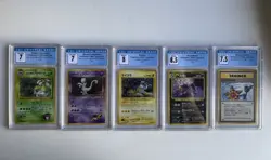 Pokemon TCG Binder and Graded Card Lot, WOTC, First Edition, Holo, New Era - Image 2