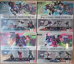 Gundam Assemble 4 Set Card Game Start Deck ST01A ST02A ST03A ST04A ENGLISH BANDA - Image 1