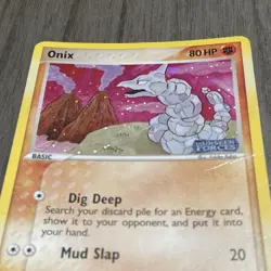 POKEMON ONIX #65/115 - REVERSE HOLO COMMON - UNSEEN FORCES - 80HP TCG CARD - Image 1