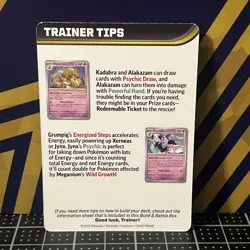 Pokemon Trainer Tips Card || Mega Evolution || Mega Venusaur - Image 2