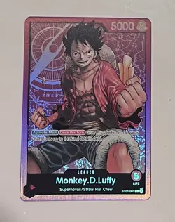 One Piece Card Game OP07-033 Monkey D. Luffy Supernovas Straw Hat Crew Card - Image 1