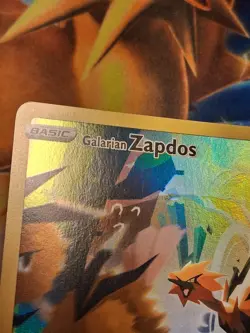 Galarian Zapdos SWSH283 Crown Zenith Black Star Promo Pokemon Card Light Play - Image 3