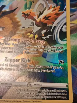 Galarian Zapdos SWSH283 Crown Zenith Black Star Promo Pokemon Card Light Play - Image 5