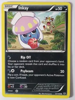 Inkay 41/108 LP - Roaring Skies Pokemon Card - Akira Komayama Art - Image 1