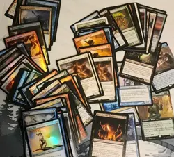 Lot Of 200 MTG Cards - RARES & FOILS, Showcase Arts, 100 Rare & 100 Foil - Image 1