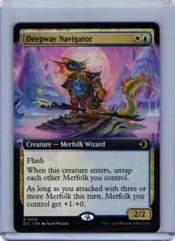 Lorwyn Eclipsed Deepway Navigator 0370, NM, Extended Art, Non-Foil - Image 1