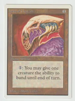 MAGIC THE GATHERING HELM OF CHATZUK UNLIMITED ED Regular MTG LIGHTLY PLAYED - Image 1