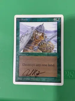 MTG Ice Storm Unlimited English Signed - Image 1