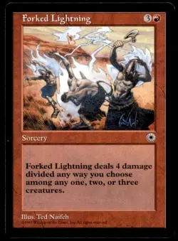 Forked Lightning LP Light Play Portal MTG [6548] - Image 1