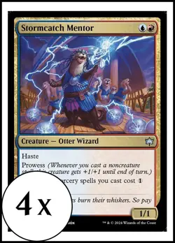 MTG - 4 x Stormcatch Mentor - Bloomburrow - Playset 4x x4 - Image 1