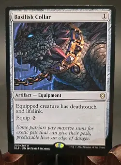 Basilisk Collar Battle For Baldur's Gate MTG Regular Near Mint - Image 1
