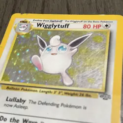 POKEMON WIGGLYTUFF #16/64 - HOLO RARE - JUNGLE UNLIMITED - 80HP TCG CARD - Image 1