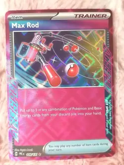 Pokemon TCG: Max Rod 116/131 Scarlet & Violet Prismatic Evolutions ACE Spec Rare - Image 1