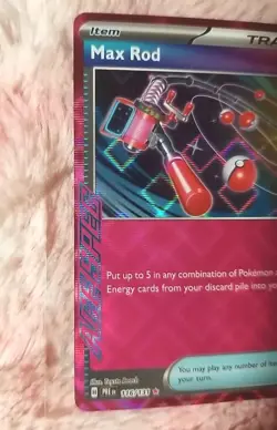 Pokemon TCG: Max Rod 116/131 Scarlet & Violet Prismatic Evolutions ACE Spec Rare - Image 2