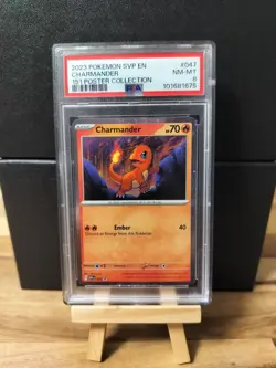 Charmander #047 Cosmos Holo Black Star Promo Graded PSA 8 NM-MT Pokemon TCG 2023 - Image 1