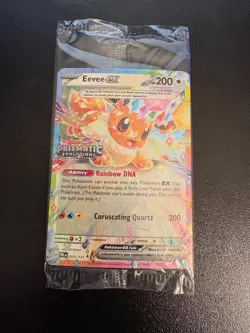 Pokemon Prismatic Evolutions Eevee ex 075/131 Surprise Box Stamped Sealed - Image 1