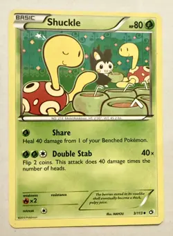 Shuckle 3/113 Uncommon Legendary Treasures Pokemon Near Mint - Image 1