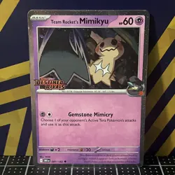 2025 Pokemon TCG || Destined Rivals Promo || Team Rocket’s Mimikyu #087 - Image 1