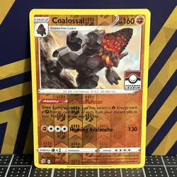 2020 Pokemon TCG || Pokemon League Promo || Coalossal #107 - Image 1