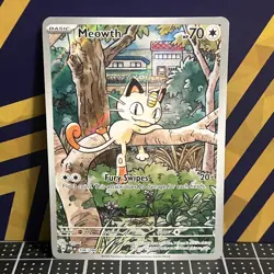 2025 Pokemon TCG || Phantasmal Flames Illustration Rare|| Meowth #106 - Image 1