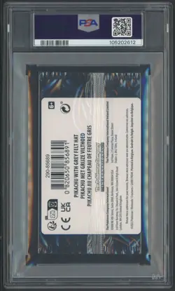 Pokemon Pikachu with Grey Felt hat Van Gogh 085 Graded Sealed Promo PSA 10 - Image 3