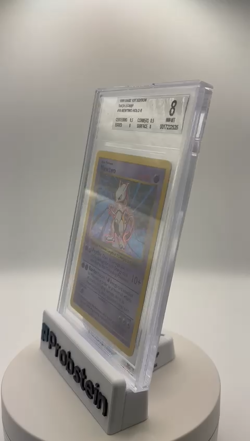 1999 Pokemon 1st Edition Thick Stamp #10 Mewtwo Holo R BGS 8 NM-MT - Image 2