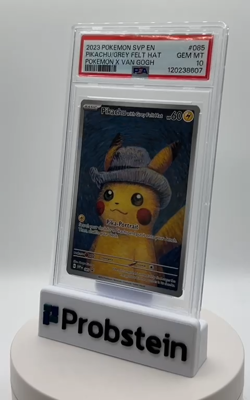 Pokemon Pikachu with Grey Felt Hat Van Gogh 085 Promo PSA 10 Graded GEM MINT - Image 2