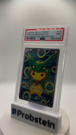 2016 Pokemon Japanese XY Promo #230 Poncho Wearing Pikachu Rayquaza PSA 9 MINT - Image 2