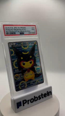 2016 Pokemon Japanese XY Promo #231 Poncho Wearing Pikachu Rayquaza PSA 9 MINT - Image 2
