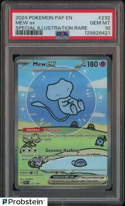 2024 Pokemon Paf En Special Illustration Rare #232 Mew Ex PSA 10 GEM MINT - Image 1