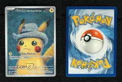Pikachu with Grey Felt Hat (Pokemon x Van Gogh collaboration) #085 - Image 3