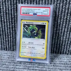 PSA 10 - 2024 POKEMON SWSH BLACK STAR PROMO 029 RAYQUAZA-HOLO - Image 1