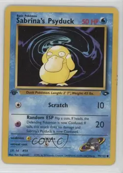Sabrina's Psyduck 1st Ed. Pokemon Gym Challenge #99 2000 - Image 1