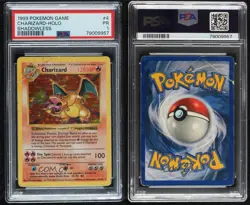 Charizard Holo Shadowless Pokemon Base Set PSA 1 1999 - Image 3