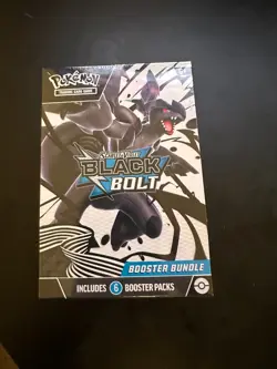 Pokemon TCG Scarlet & Violet Black Bolt SV10.5 Booster Bundle NEW Factory Sealed - Image 1