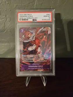 Vinsmoke Ichiji One Piece PSA 10 Alt Art OP06-061 Wings of the Captain Foil - Image 1