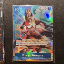 Edward Newgate OP13-042 Alt art Carrying on his will One Piece TCG + P-074 Promo - Image 2