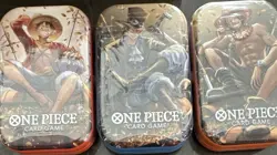One Piece Tin Pack Set Vol 2 Full Set x 4 = 12 Packs|TS-02 OP-13 | Bandai - Image 1